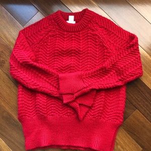 H&M cozy red sweater XS